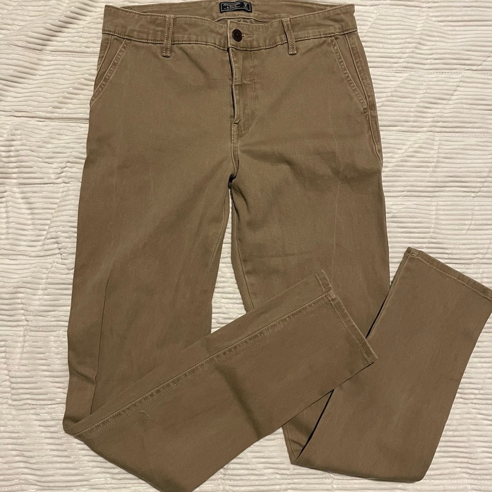 Abercrombie and fitch skinny khaki pants